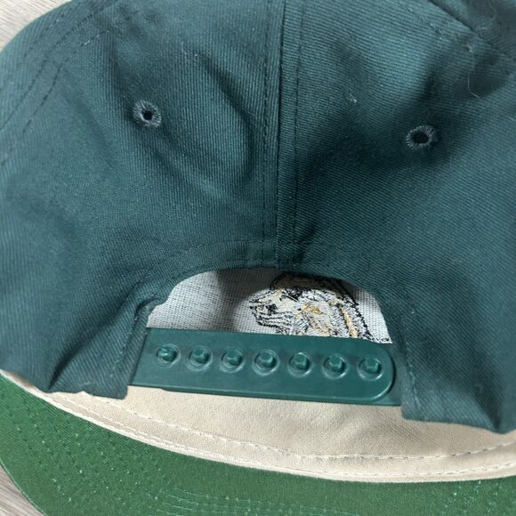 Vintage Wright State Raiders Hat Snapback College Green Wool Cap Made in USA - Picture 2 of 9